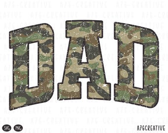 Retro Camo Dad Png, Dad Camouflage Png, Dad Camouflage Svg, Camouflage, Dad Png, Vintage Dad Camouflage Sublimation Shirt. Svg & Png