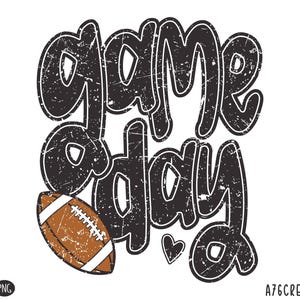 Retro Game Day Football Sublimation Design (SVG & PNG)