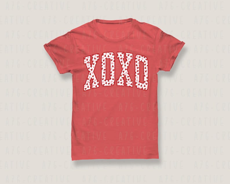 Retro Valentines XOXO Hearts SVG PNG - Distressed Design (digital ...
