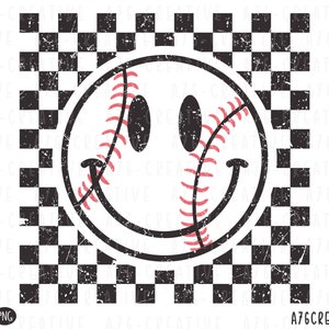 Retro Checkered Game Day Png Instant Download, Baseball Checkered Sublimation Shirt. Svg & Png