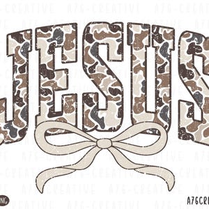 Camo Jesus Coquette Png Jesus Camouflage Coquette Old Camo Jesus Christian Png Spring Bible Verses Vintage Camo Jesus Sublimation Svg Png