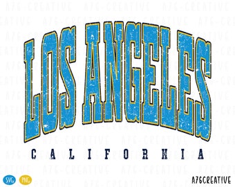 Retro Los Angeles California Design: PNG SVG (Digital Download)