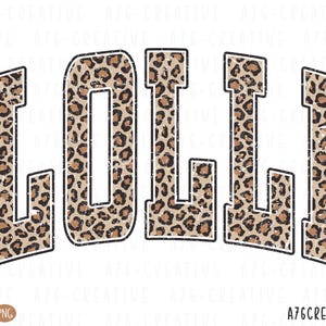 Descarga instantánea de PNG con estampado de leopardo retro de Lolli, camiseta de leopardo de Lolli, Svg de Lolli, camiseta vintage de leopardo de Lolli por sublimación. Svg y PNG