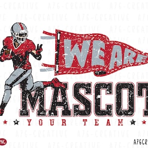 Custom Mascot Team Sublimation Design: SVG & PNG Files