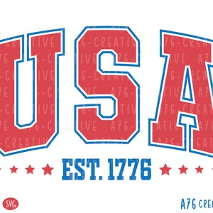 Retro USA Est 1776 Design: Patriotic Sublimation (SVG, PNG) - Etsy