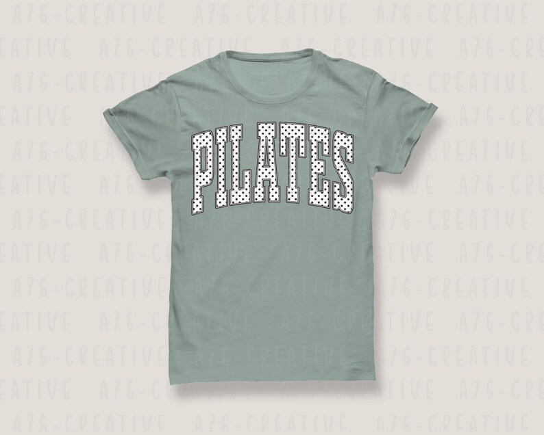 Polka Dot Print Pilates PNG, Trendy Pilates Shirt Design (Digital Download SVG & PNG Files) image 6