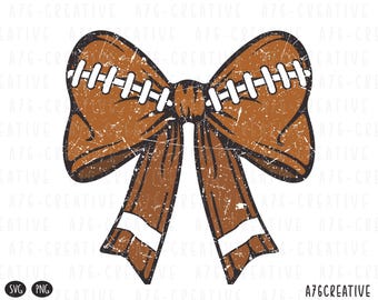 Coquette Football Bow SVG PNG: Game Day Shirt Design (Digital Download)