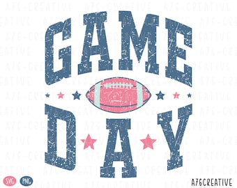 Retro Football Game Day Design: Varsity Font (SVG & PNG)