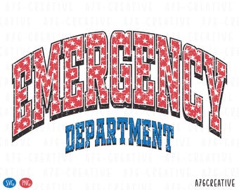 Retro Emergency Department Nurse Png Svg, ER Nurse Shirt, Nurse Day, School Nursing, Vintage Emergency Medicine Nurse Sublimation. Svg & Png