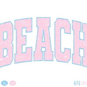 Diseño retro playero universitario: sublimación de verano (SVG, PNG, JPEG)
