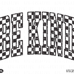 Xadrez Be Kind PNG, Be Kind SVG, Xadrez Png, Retro Be Kind, Vintage Xadrez Be Kind Camisa de Sublimação. Svg & Png