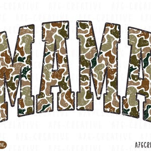 Mamá Camuflaje Retro Png, Mamá Camuflaje Png, Mamá Camuflaje Svg, Mamá Camuflaje Antiguo, Mamá Png, Mamá Coma Vintage, Sublimación del Día de la Madre. SVG y PNG