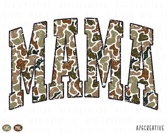 Retro Camo Mama Png, Mama Camouflage Png , Mama Camo Svg, Old Camo Mama, Mama Png, Vintage Coma Mama Morthers Day Sublimation. Svg & Png