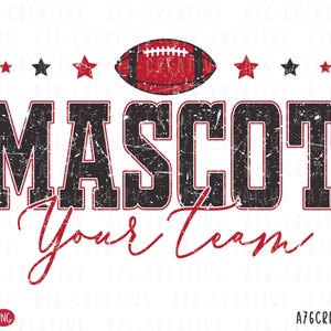 Personalized Mascot Team Design: Retro Varsity Custom SVG PNG (Custom Digital File)