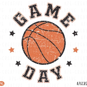 Baloncesto universitario retro PNG, descarga instantánea. Baloncesto universitario vintage sublimado. SVG y PNG.