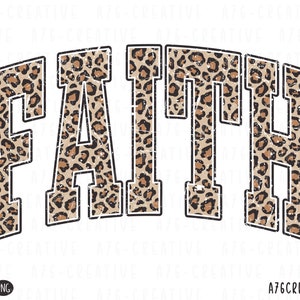 Retro Glaube Leopard PrintSvg Png, Christlicher, Religiöser, Oster Glaube Png, Vintage Glaube Leopard Print Sublimations Shirt. Svg & Png