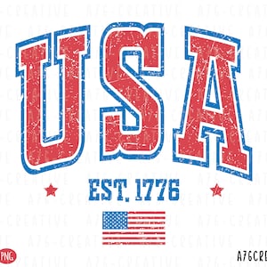 Retro USA Est 1776 Flag Sublimation Png Svg, 4th of July Png, USA Est 1776, Vintage USA Est 1776 Flag Sublimation Shirt. Svg and Png
