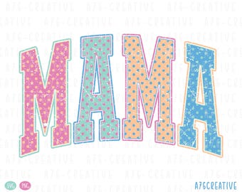 Mama Polka Dot Print Sublimation PNG, Retro Mom, Mothers Day Sublimation Shirt Design (Digital Download SVG & PNG Files)