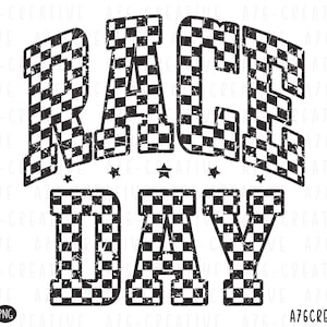 Retro geruite racedag png-SVG, geruit racedagshirt, racedag geruit racesport sublimatieshirt. Svg en png