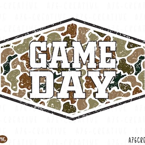 Retro Camo Game Day Png Svg, chemise camouflage Game Day, Old Camo Game Day, chemise vintage Game Day Camo School Sport sublimation. Svg et png