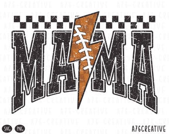 Diseño de fútbol a cuadros de Mamá Rayo (SVG, PNG)
