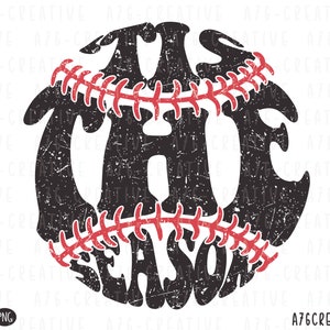 Retro Tis The Season honkbal SVG PNG - noodlijdend ontwerp (digitale download)