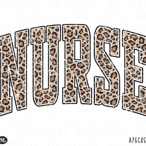 Retro Nurse Leopard Print Png Svg, Nurse Day, Leopard print Nurse Svg, Vintage Nurse Leopard Print Sublimation Shirt. Svg Png