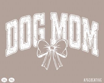 Retro shirtontwerp hondenmoeder (SVG en png)