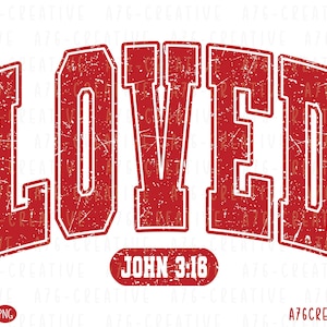 Camiseta cristiana retro de San Valentín "Amado Juan 3:16" (Svg) - Camiseta cristiana de San Valentín - Camiseta vintage de San Valentín "Amado Juan" (sublimación) - SVG y PNG