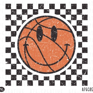 Camiseta de baloncesto a cuadros retro (descarga instantánea) (SVG y PNG)