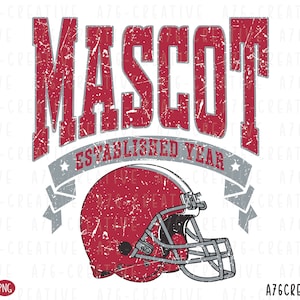 Personalized Mascot/ Your Team Custom Work Svg Png, Football Team Custom Order, Varsity School Custom Football Team Sublimation. Svg & Png