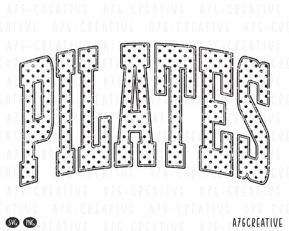 Polka Dot Print Pilates PNG, Trendy Pilates Shirt Design (Digital Download SVG & PNG Files)