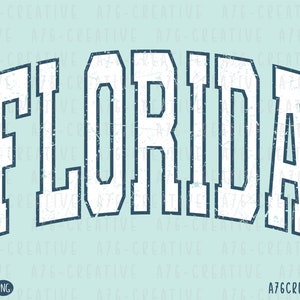 Retro Florida Varsity Png, Florida svg, Sommer Png, Sommerstrand, Weinlese-Sommer-Sublimations-Hemd. SVG und Png