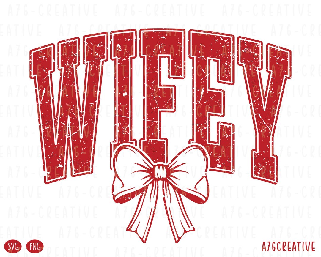 Retro Wifey Coquette Design: Valentines Sublimation (SVG & PNG) - Etsy