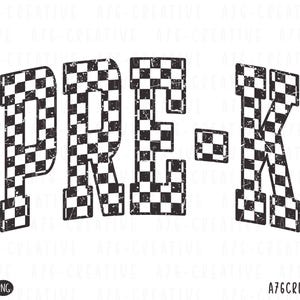 Retro Checkered Pre-K Teacher Design: Leopard Print Sublimation (SVG, PNG Digital Download)