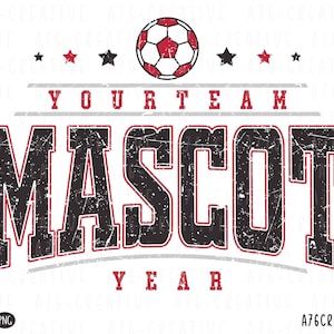 Mascote de futebol personalizado e seu time, trabalho personalizado em PNG, time escolar, time de futebol universitário retrô, sublimação personalizada. Svg e PNG