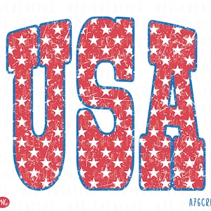 USA Varsity Design, Preppy Star USA, Trendy Patriotic Shirt, Retro Girly America, Fourth of July Sublimation File (Digital Download)