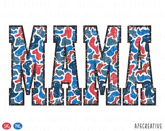 Camo American Mama Png Svg, Camouflage Mama Png, Mama Camo, 4 luglio Png, Old Cam Mama, Maglietta vintage Mama Camo stampata a sublimazione. Svg e Png