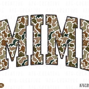 Retro Camo Mimi Png, Mimi Camouflage Png , Mimi Camo Svg, Old Camo Mimi, Mimi Png, Vintage Camo Mimi  Morthers Day Sublimation. Svg & Png