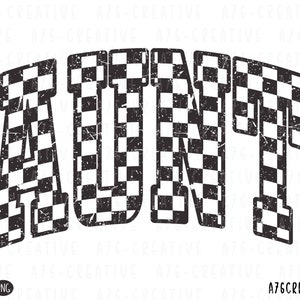 Karierte Tante Png, Tante SVG, karierte Tante Shirt, Retro Tante kariertes Sublimationshemd Sofortiger Download. Svg & Png