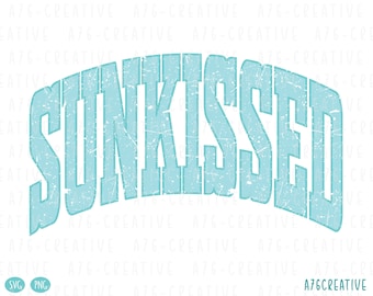 Retro Sunkissed SVG, Sunkissed PNG, Summer Png, Sunkissed Png, Summer Break, Vintage Summer Sunkissed Sublimation Shirt. Svg, Png & Jpeg