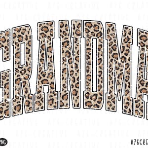 Oma Leopardenmuster Png svg, Oma Png, Vintage Oma Varsity Sublimationshemd. Svg & Png