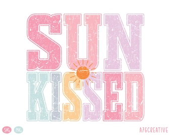 Retro Sunkissed Summer Sublimation Design (SVG & PNG)