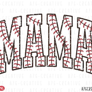 Download immediato di stampa retrò Baseball Mama Png, maglietta Varsity Baseball Mama, maglietta vintage Baseball Mama Sublimation. Svg e Png