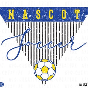 Personalized Soccer Mascot SVG PNG: Custom Team Design (Digital Download)