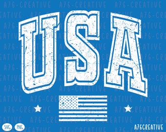Retro USA Flag Star Sublimation Svg Png, 4th of July Svg, USA Flag Png, Vintage USA Flag Star Sublimation Shirt. Svg and Png