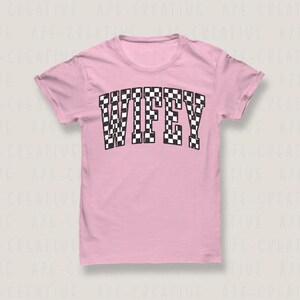 Retro Checkered Wifey Design: Sublimation Graphic (SVG & PNG) - Etsy