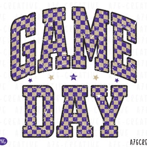 Camiseta a cuadros retro para el día del juego (SVG), camiseta a cuadros para el día del juego, camiseta deportiva escolar a cuadros para sublimación. SVG y PNG