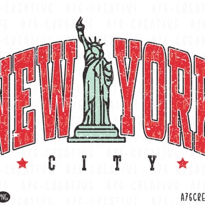 Retro New York Png Download Instantâneo, Camisa de Sublimação de Nova York. Svg e PNG