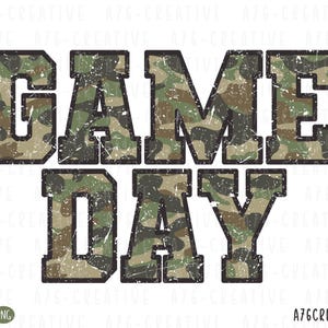 Retro Camo Game Day Png, Game Day Camouflage Svg, Game Day Svg, Sport Png, Vintage Game Day Camouflage Sublimatie Shirt. Svg en png